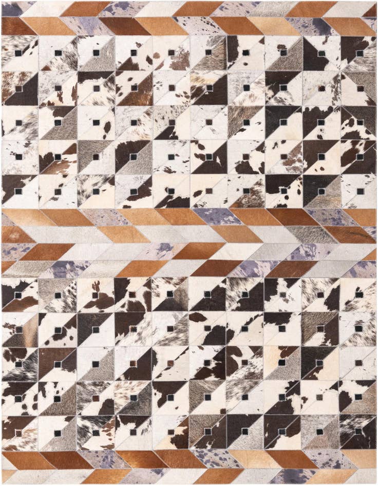 Detail image of 4' 8 x 6' 5 Cowhide Rug