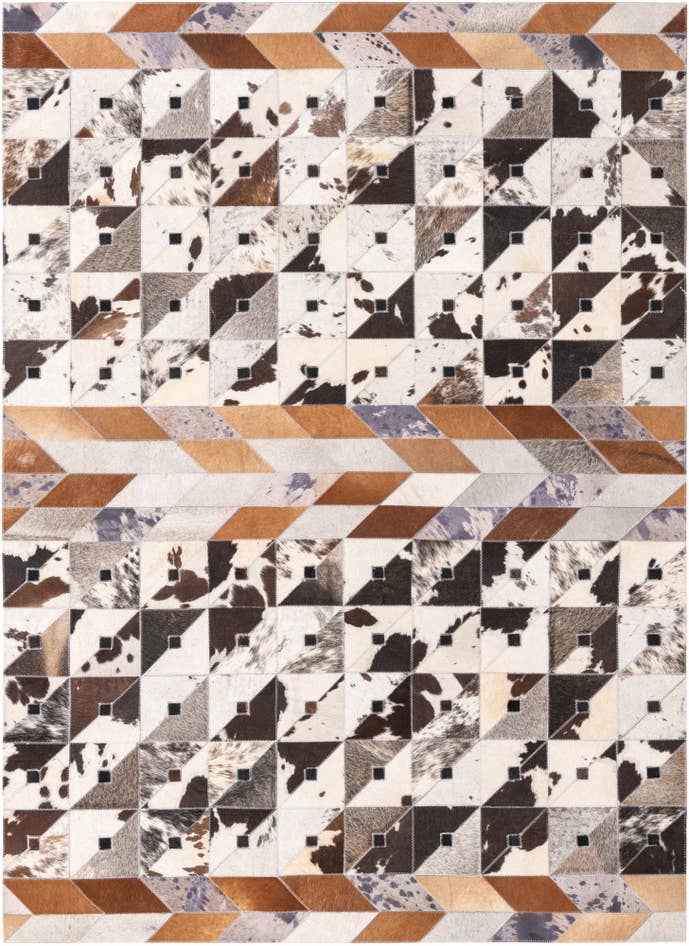 Detail image of 4' 8 x 6' 5 Cowhide Rug