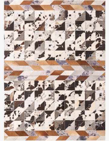 4' 8 x 6' 5 Cowhide Rug