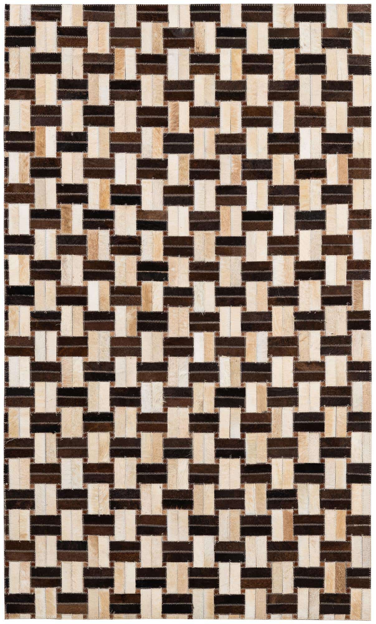 3' x 4' 11 Cowhide - Patchwork Rug