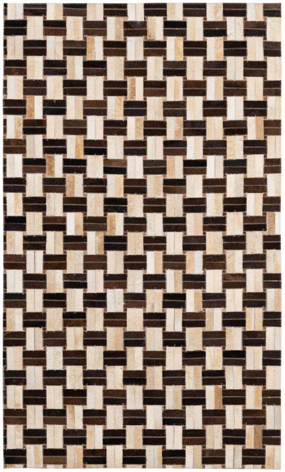 Detail image of 3' x 4' 11 Cowhide - Patchwork Rug