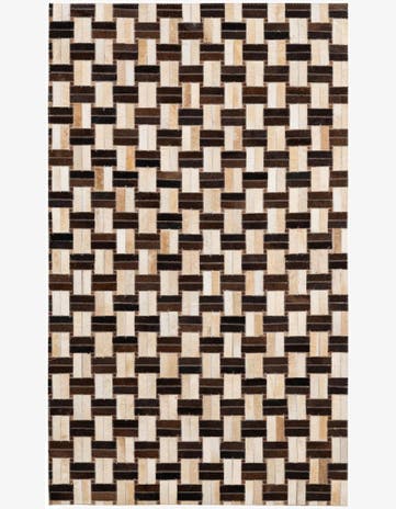 3' x 4' 11 Cowhide - Patchwork Rug