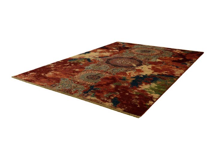 Detail image of 5' 10 x 8' Hand Knotted Mamluk Ziegler Rug