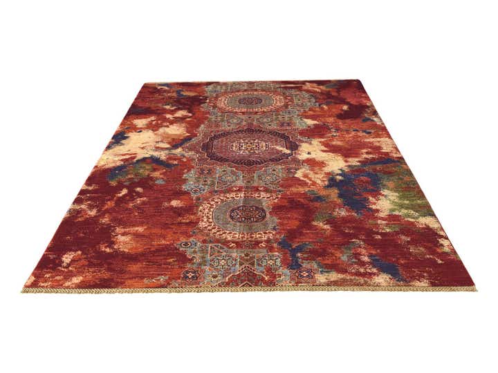 5' 10 x 8' Hand Knotted Mamluk Ziegler Rug