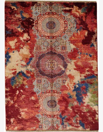 5' 10 x 8' Hand Knotted Mamluk Ziegler Rug