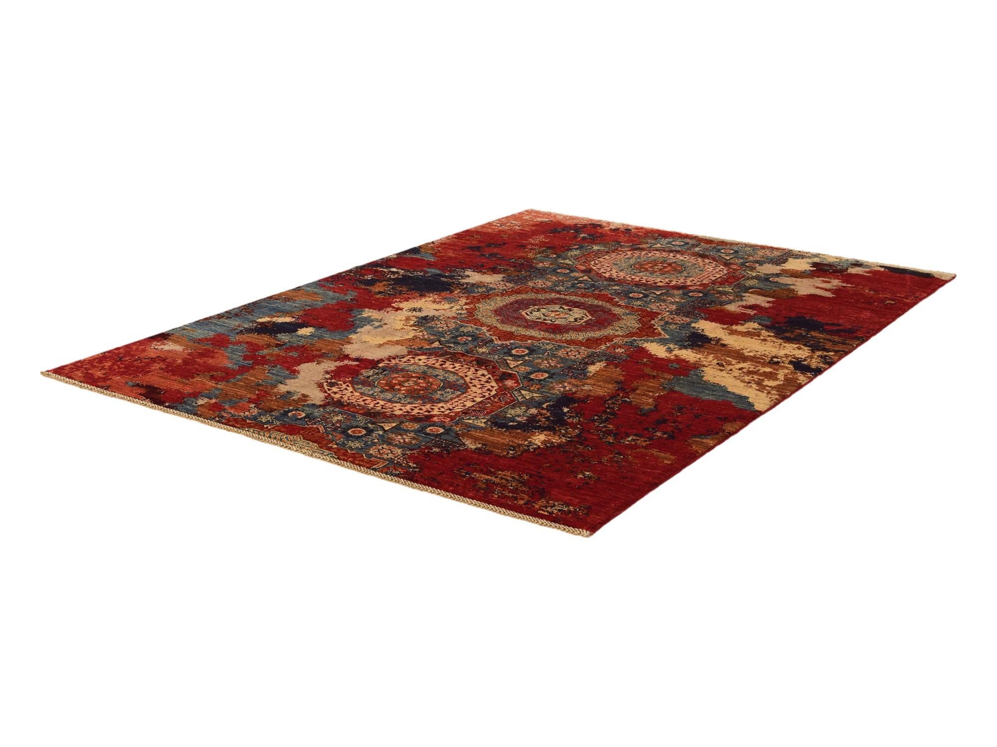 5' 10 x 7' 11 Hand Knotted Mamluk Ziegler Rug