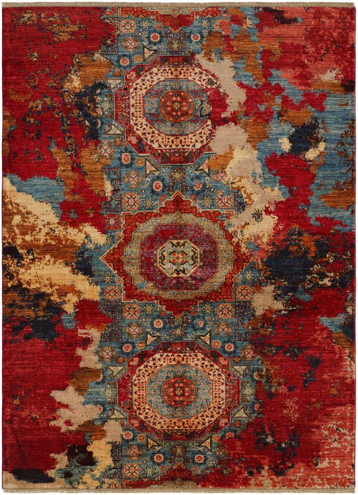 5' 10 x 7' 11 Hand Knotted Mamluk Ziegler Rug