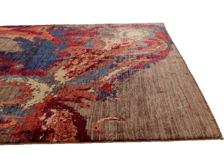 5' 1 x 6' 8 Hand Knotted Modern Ziegler Rug