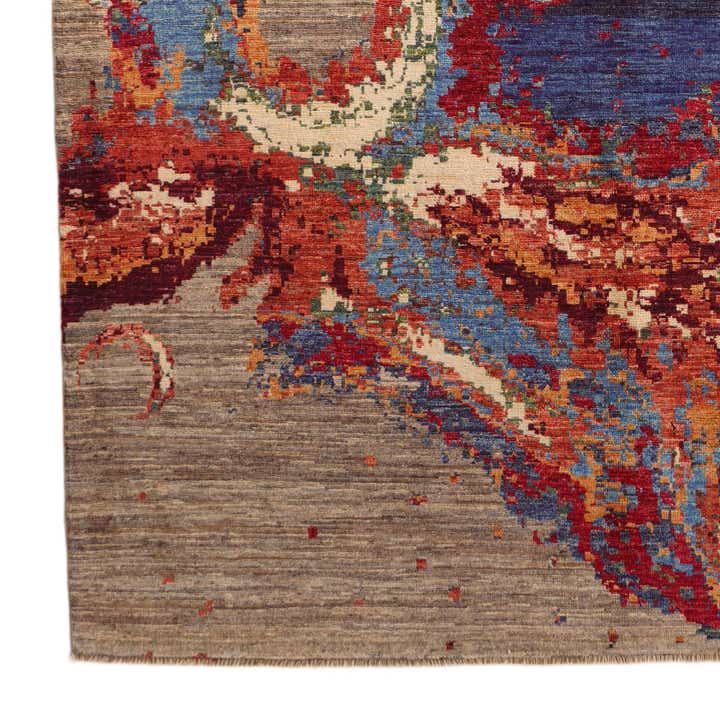 5' 1 x 6' 8 Hand Knotted Modern Ziegler Rug