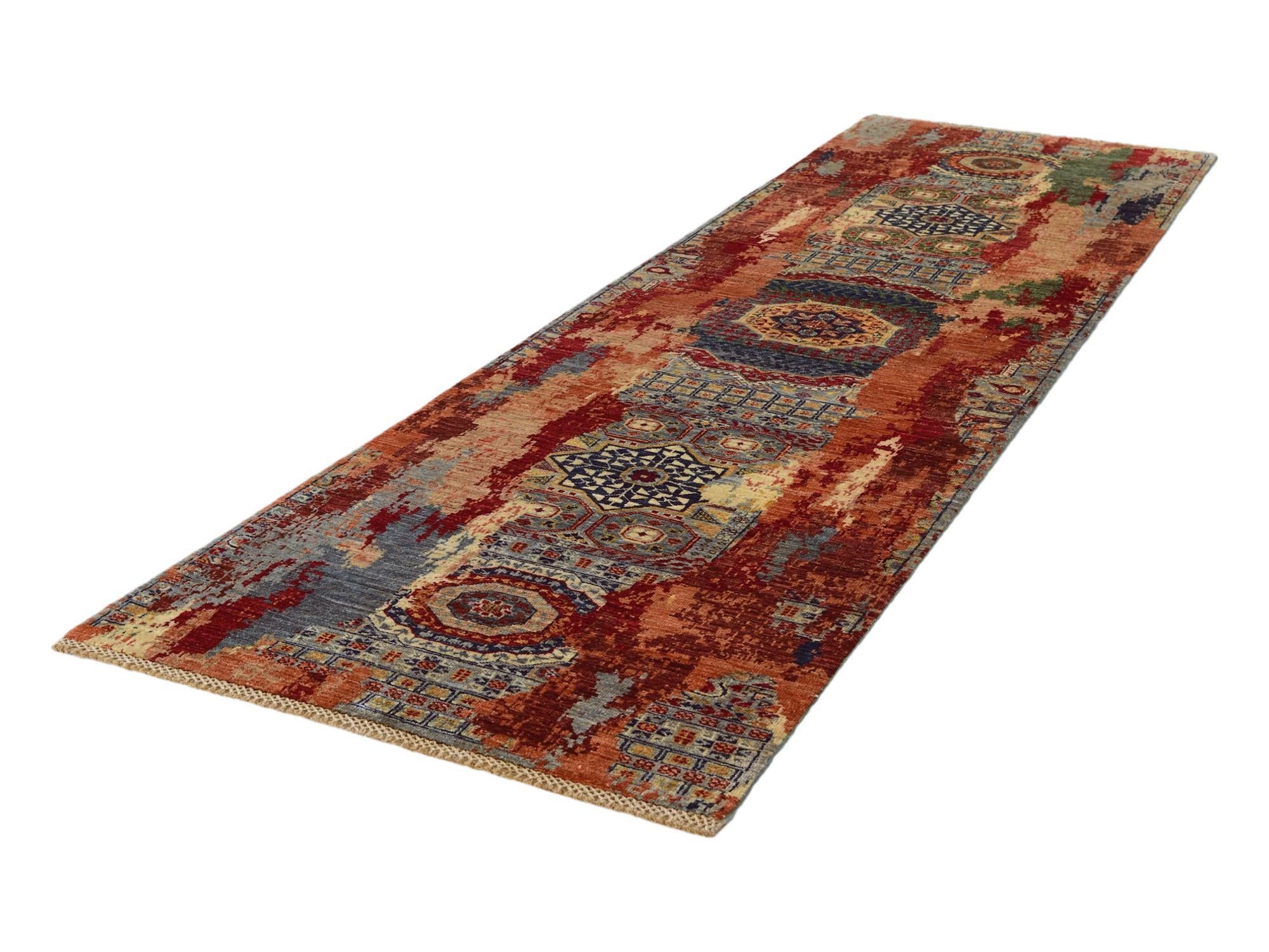 2' 10 x 9' 11 Hand Knotted Mamluk Ziegler Runner Rug