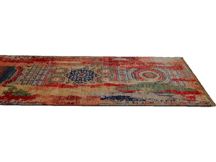 Detail image of 2' 10 x 9' 11 Hand Knotted Mamluk Ziegler Runner Rug