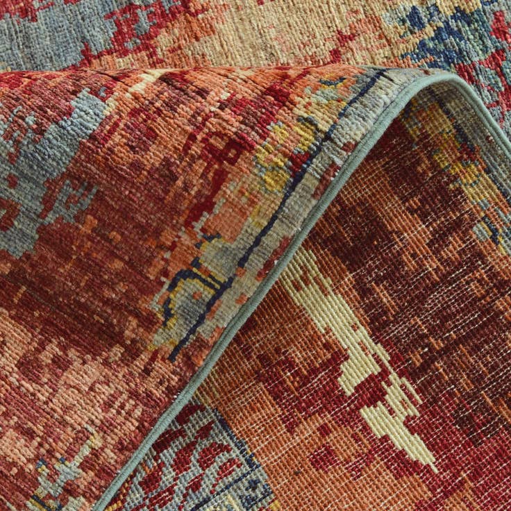 Detail image of 2' 10 x 9' 11 Hand Knotted Mamluk Ziegler Runner Rug
