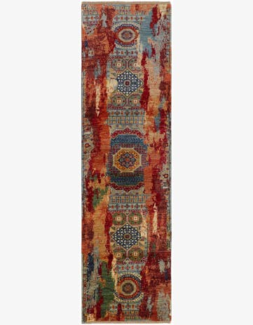 2' 10 x 9' 11 Hand Knotted Mamluk Ziegler Runner Rug