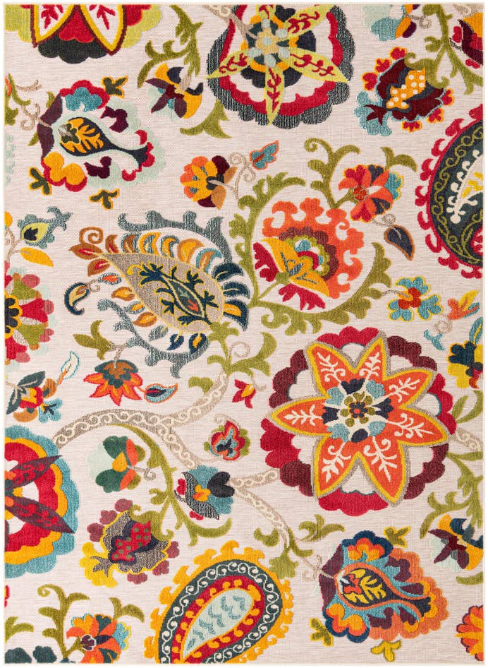 Detail image of 7' 10 x 10' Easy-Clean Casablanca Indoor / Outdoor Rug