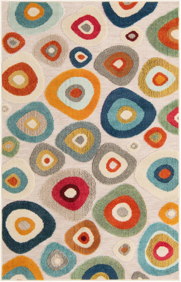 Detail image of 4' x 6' Easy-Clean Casablanca Indoor / Outdoor Rug