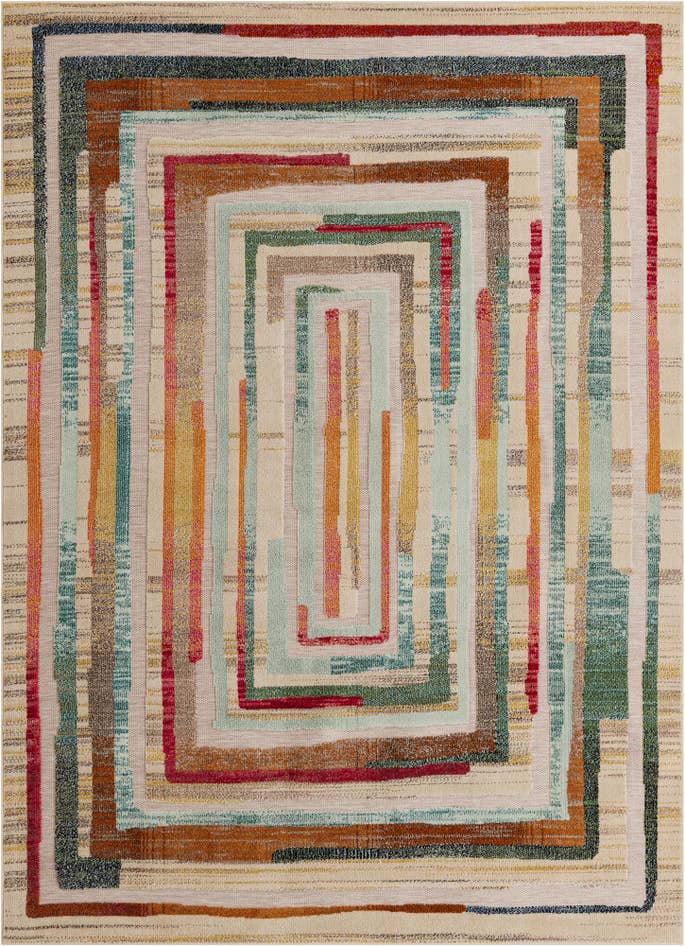 Detail image of 7' 10 x 10' Easy-Clean Casablanca Indoor / Outdoor Rug