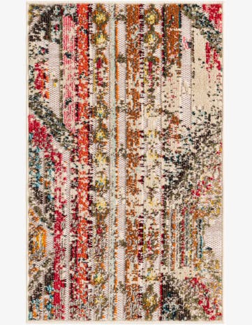 Multi Beige Easy-Clean Casablanca Indoor / Outdoor Rug