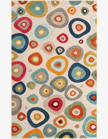 6' x 9' Easy-Clean Casablanca Indoor / Outdoor Rug