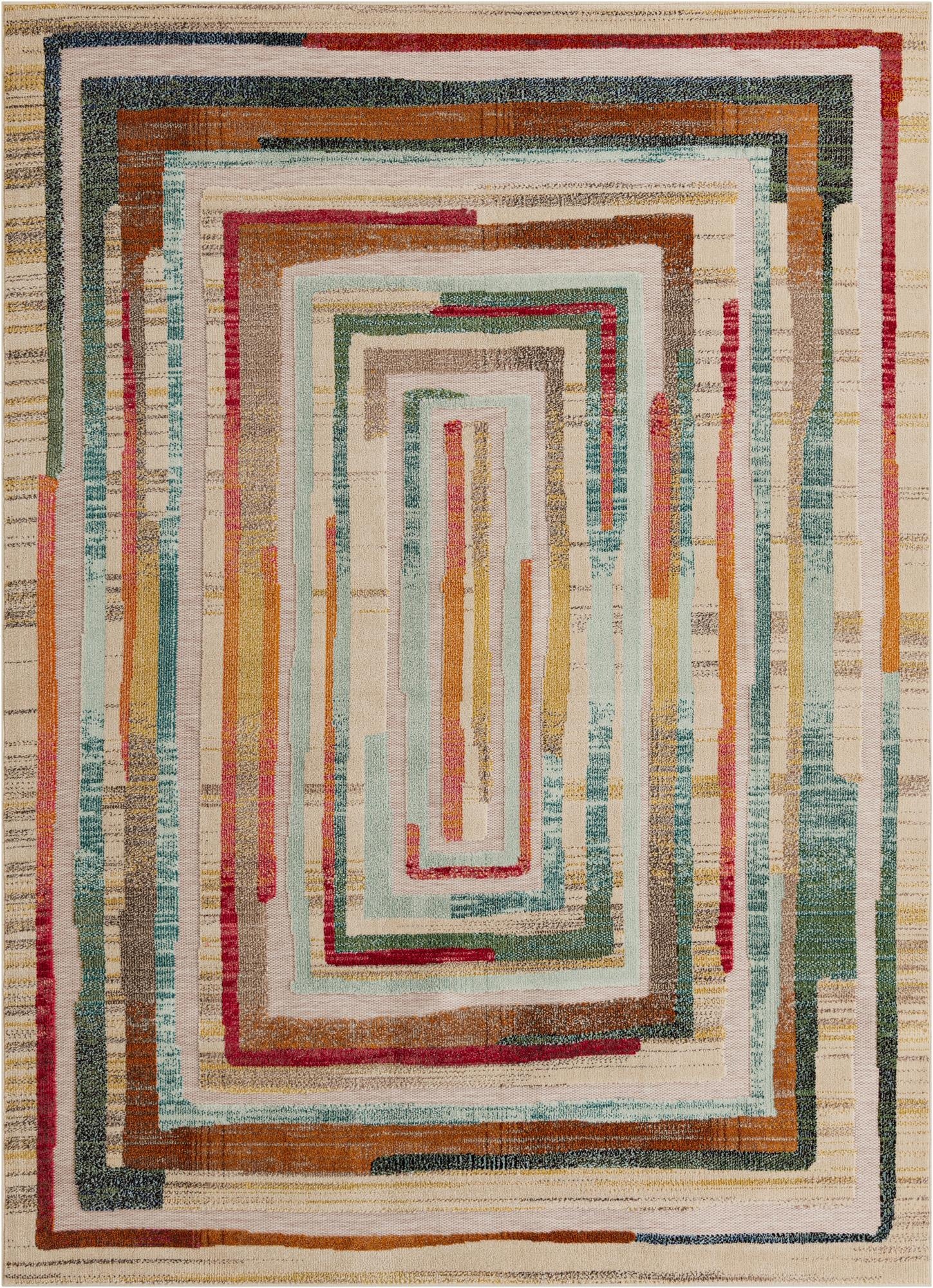 7' 10 x 10'  Washable Casablanca Indoor / Outdoor Rug