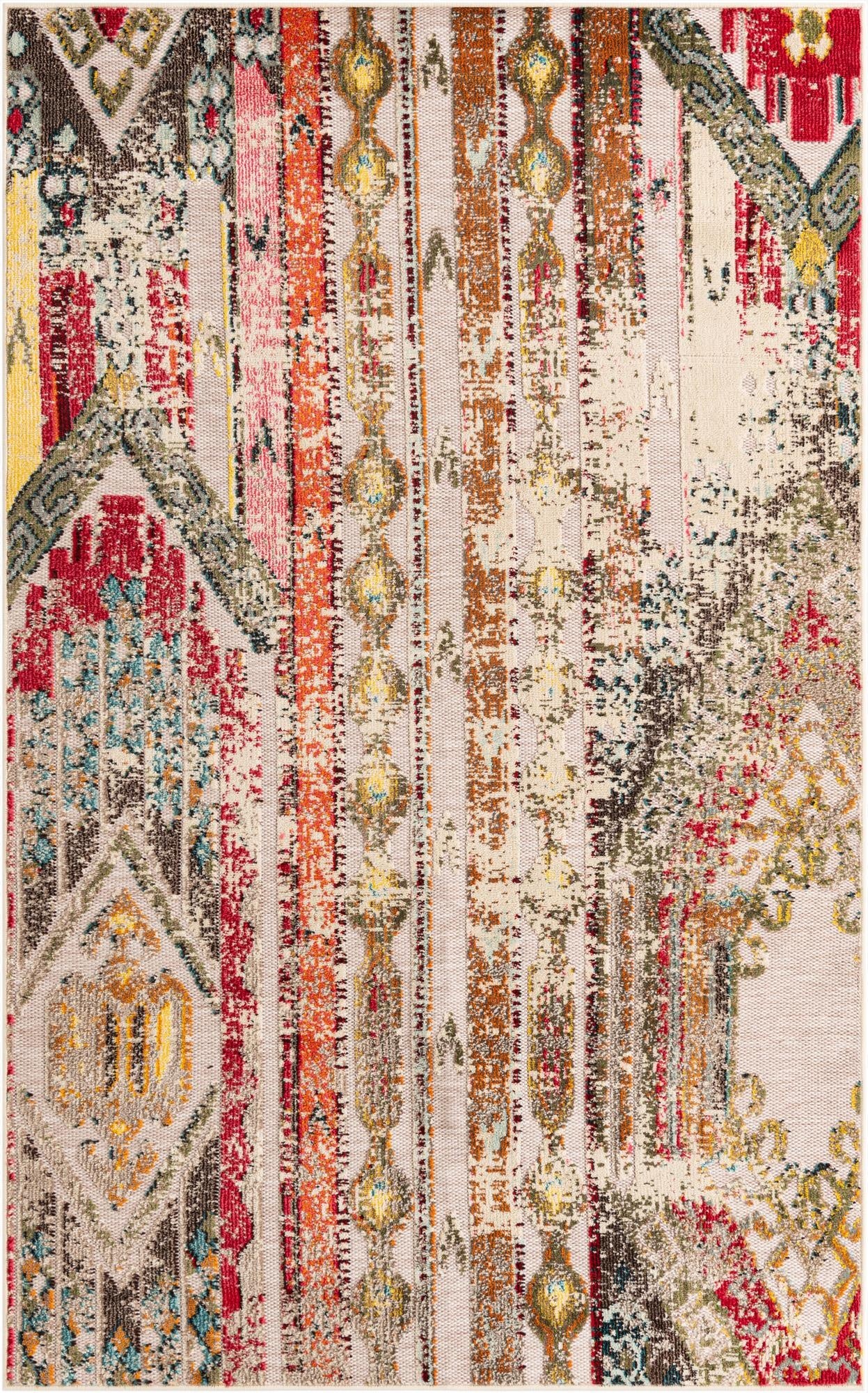 5' 3 x 8'  Washable Casablanca Indoor / Outdoor Rug