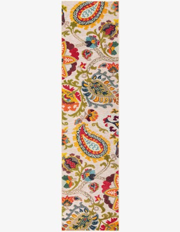 2' 7 x 10' Easy-Clean Casablanca Indoor / Outdoor Runner Rug