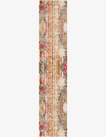 Multi Beige Easy-Clean Casablanca Indoor / Outdoor Runner Rug