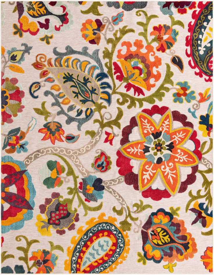 Detail image of 10' x 10' Easy-Clean Casablanca Indoor / Outdoor Square Rug
