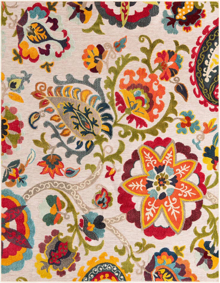 Detail image of 7' 10 x 7' 10 Easy-Clean Casablanca Indoor / Outdoor Square Rug