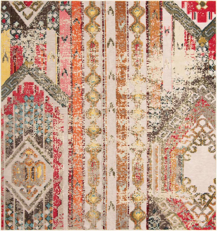 Detail image of 10' x 10' Easy-Clean Casablanca Indoor / Outdoor Square Rug