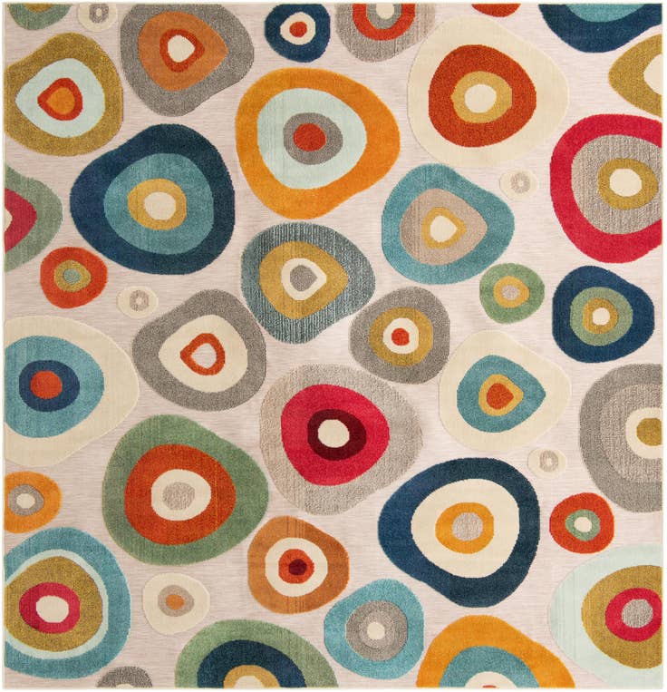 Detail image of 10' x 10' Easy-Clean Casablanca Indoor / Outdoor Square Rug