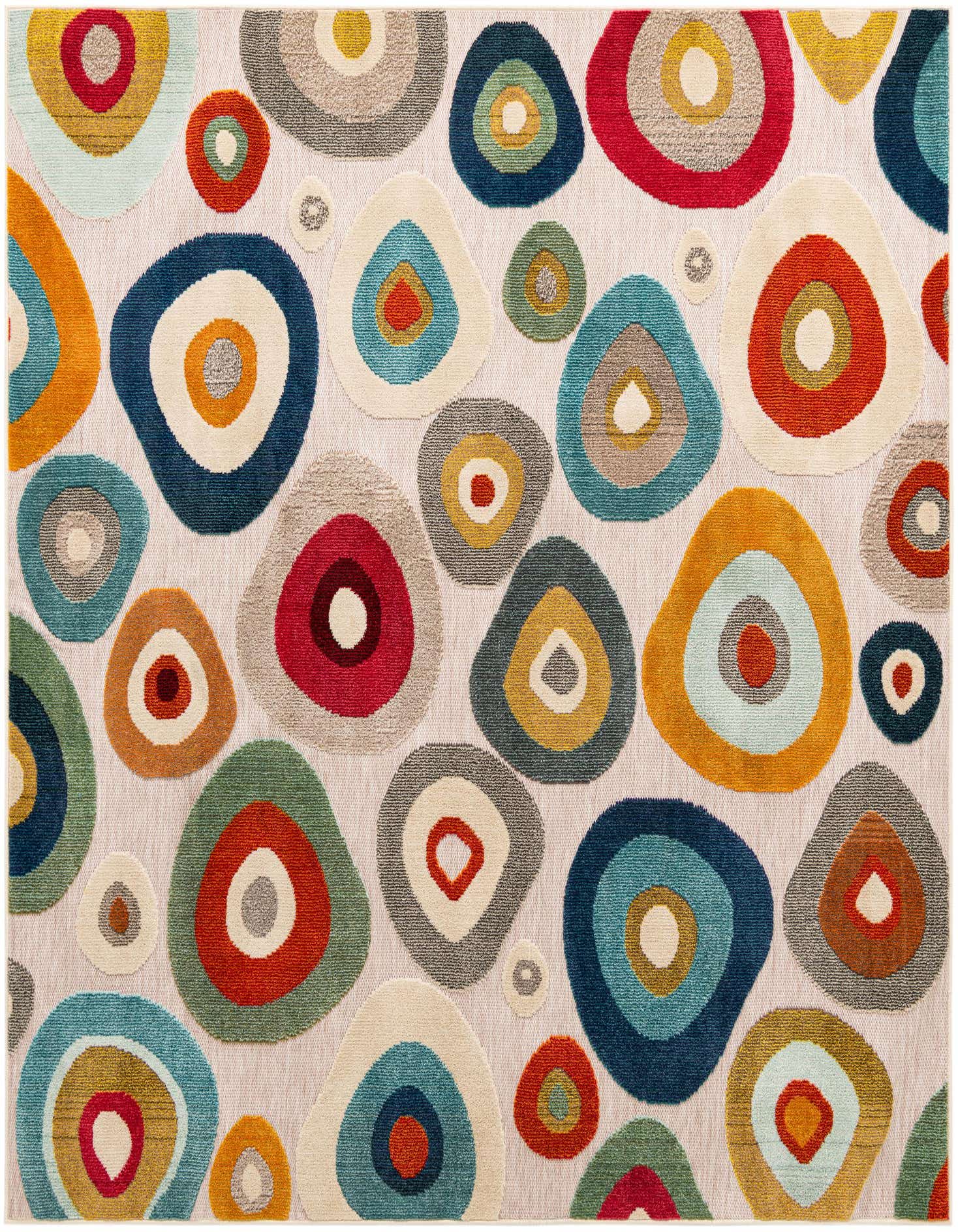7' 10 x 7' 10 Easy-Clean Casablanca Indoor / Outdoor Square Rug