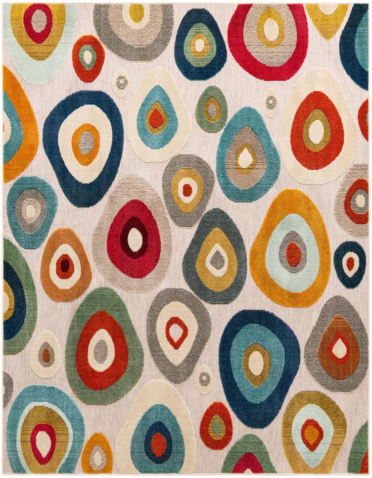 Detail image of 7' 10 x 7' 10 Easy-Clean Casablanca Indoor / Outdoor Square Rug
