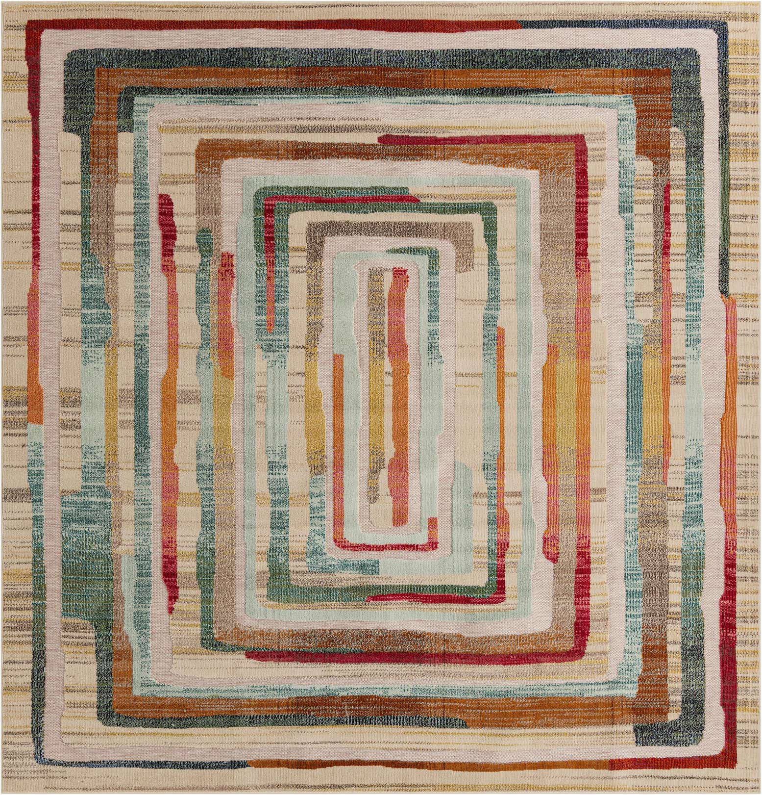 10' x 10' Easy-Clean Casablanca Indoor / Outdoor Square Rug