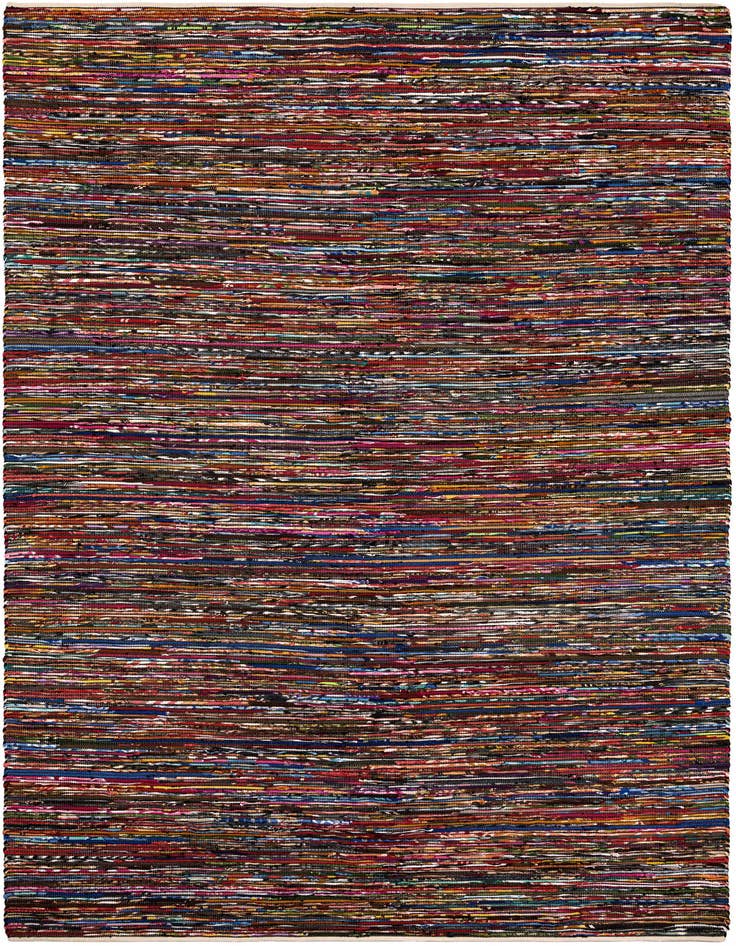 Detail image of 10' x 14' 1 Hand Woven Chindi Cotton Rug