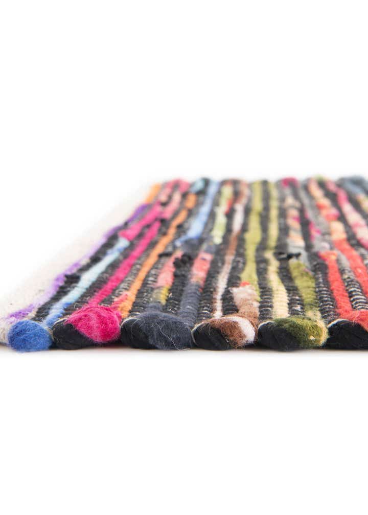 2' x 3' 1 Hand Woven Chindi Cotton Rug