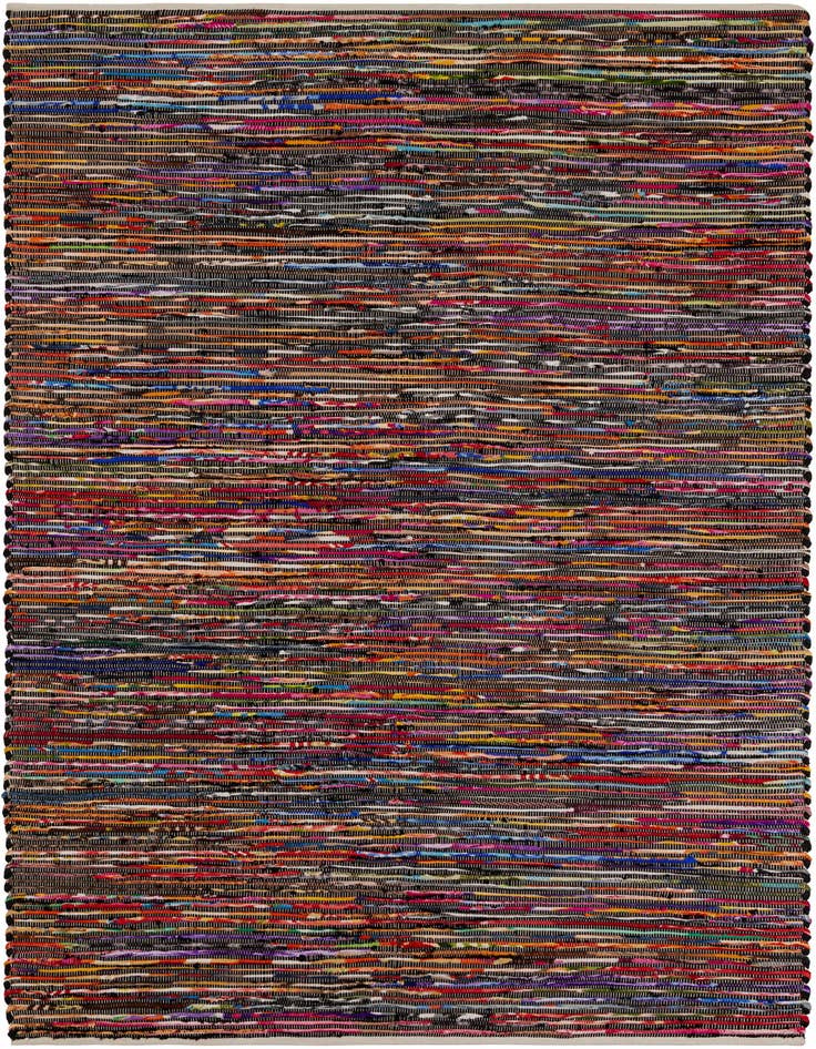 Detail image of 6' 1 x 9' Hand Woven Chindi Cotton Rug