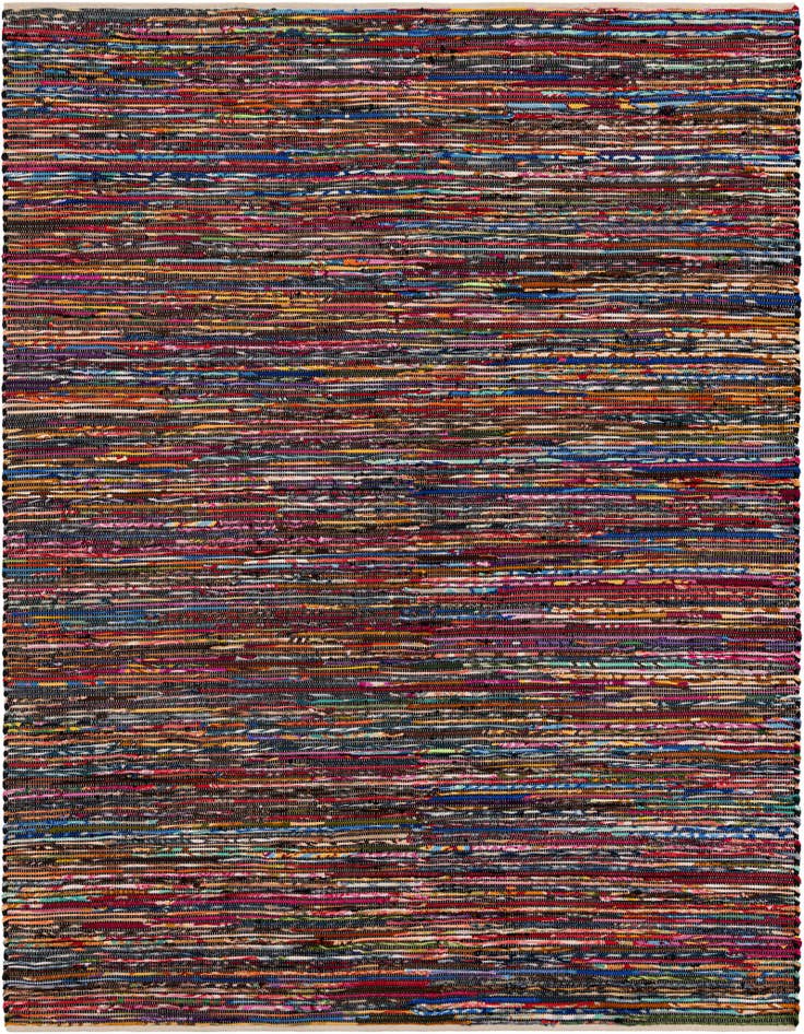 Detail image of 7' 10 x 10' Hand Woven Chindi Cotton Rug