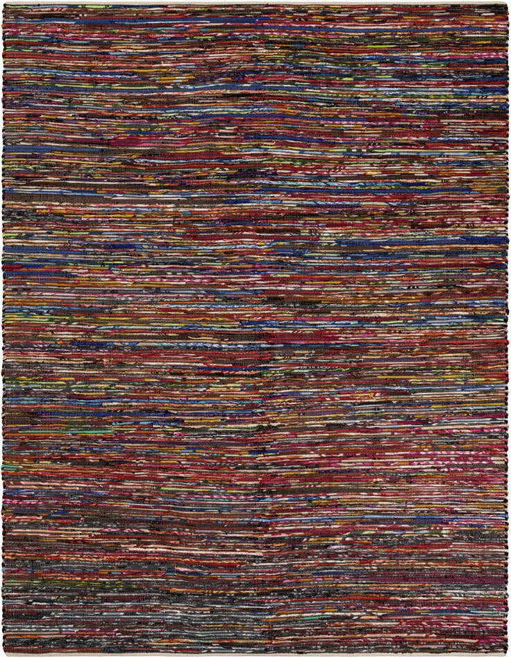 Detail image of 9' x 12' Hand Woven Chindi Cotton Rug