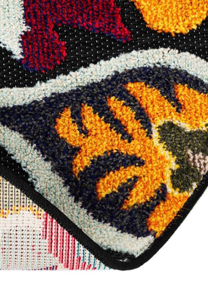 3' x 3' Easy-Clean Casablanca Indoor / Outdoor Round Rug