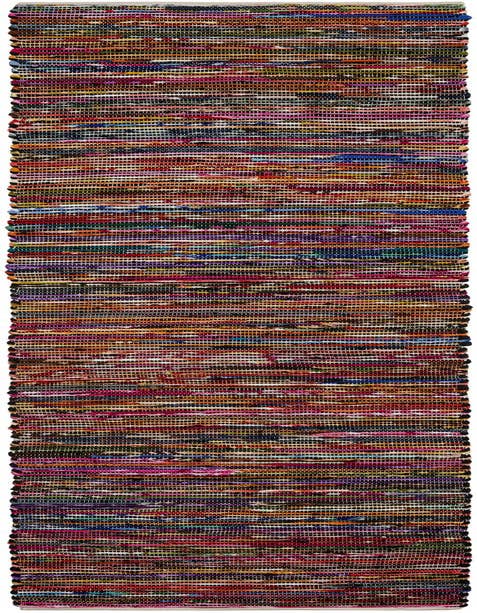 Detail image of 2' 7 x 12' Hand Woven Chindi Cotton Runner Rug