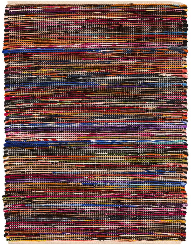 Detail image of 2' x 5' 1 Hand Woven Chindi Cotton Runner Rug