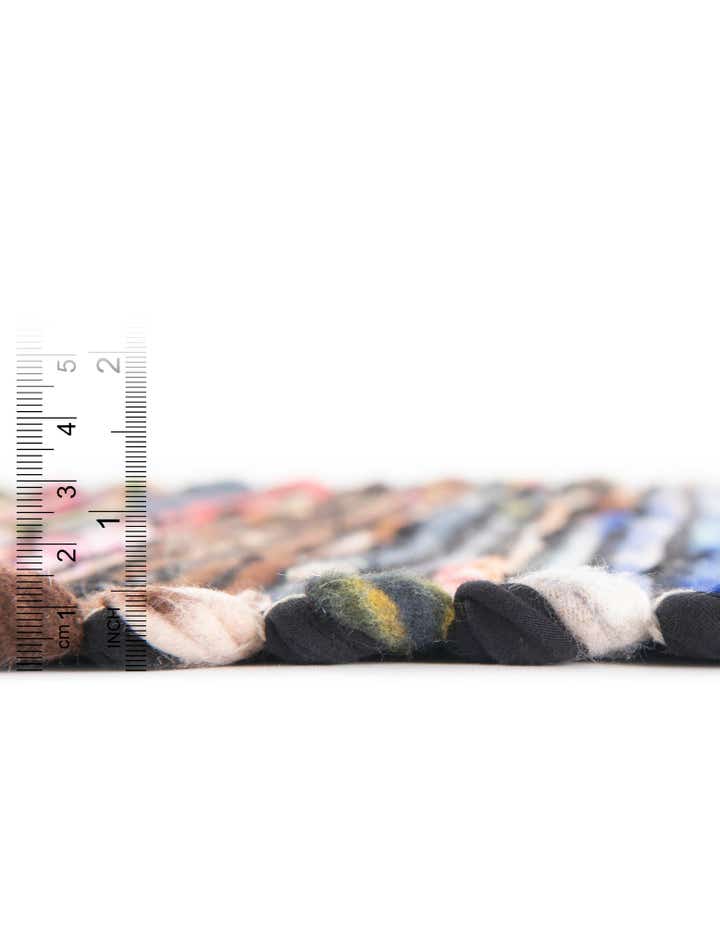 2' 7 x 10' Hand Woven Chindi Cotton Runner Rug