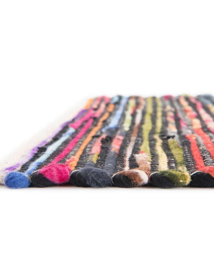2' 7 x 10' Hand Woven Chindi Cotton Runner Rug