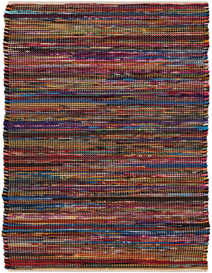 Detail image of 2' x 6' 1 Hand Woven Chindi Cotton Runner Rug
