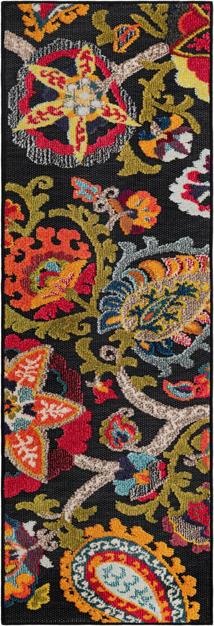 2' x 6'  Washable Casablanca Indoor / Outdoor Runner Rug