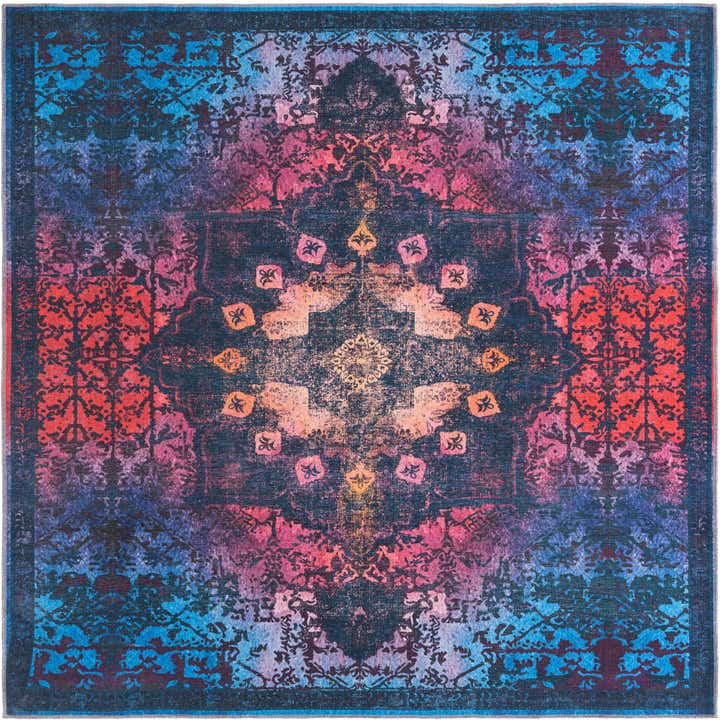 7' 10 x 7' 10 Washable Francesca Square Rug