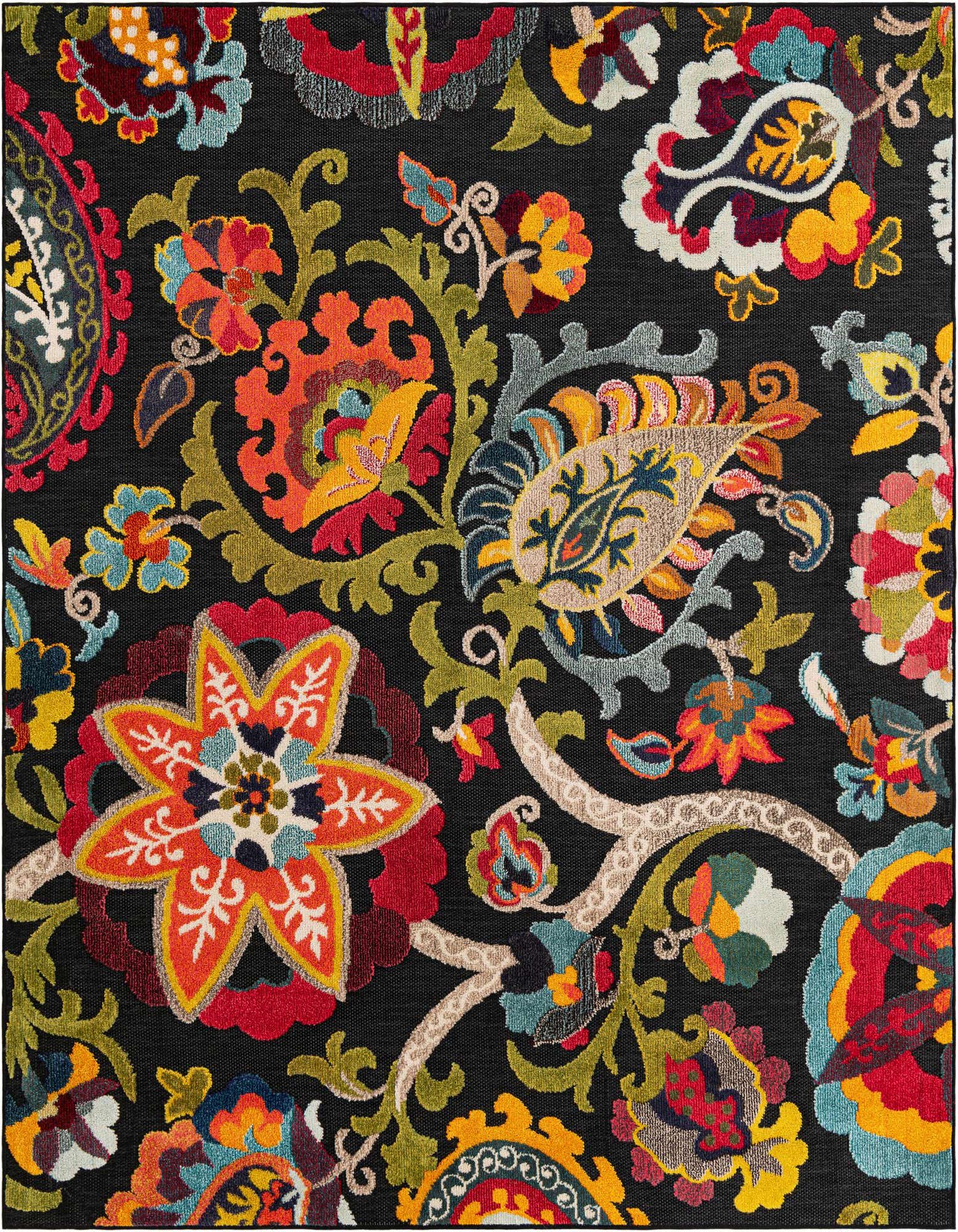 7' 10 x 7' 10 Easy-Clean Casablanca Indoor / Outdoor Square Rug