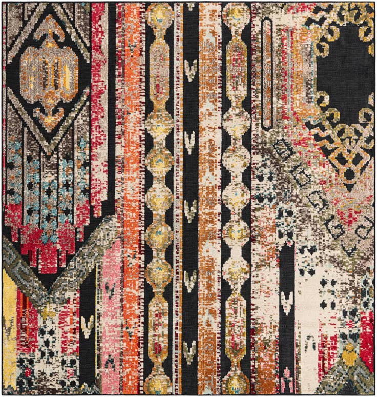 Detail image of 7' 10 x 7' 10 Easy-Clean Casablanca Indoor / Outdoor Square Rug