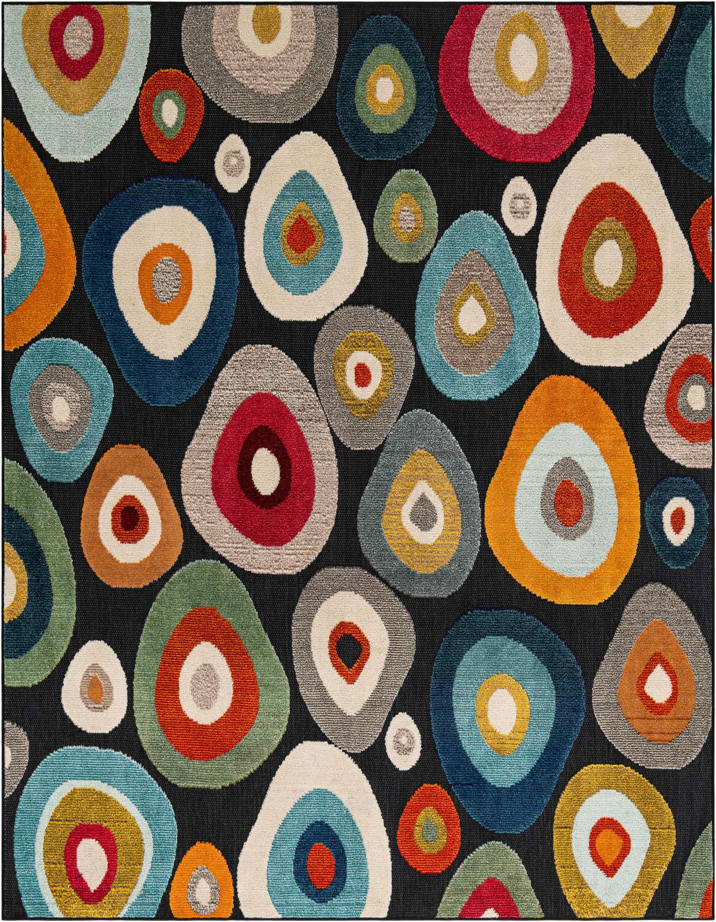 7' 10 x 7' 10 Easy-Clean Casablanca Indoor / Outdoor Square Rug