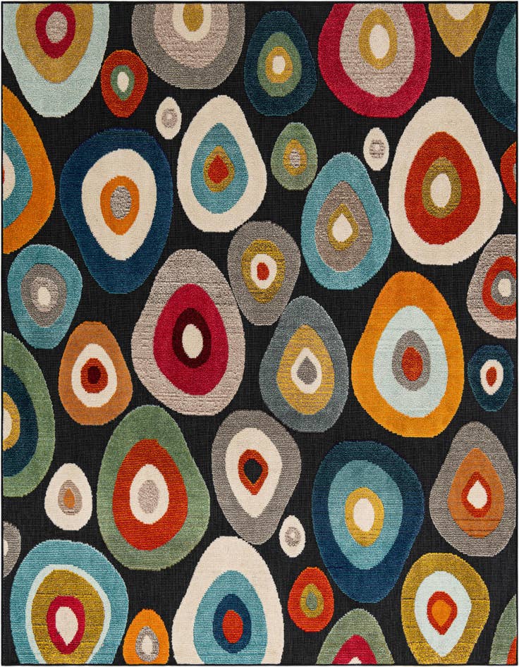 Detail image of 7' 10 x 7' 10 Easy-Clean Casablanca Indoor / Outdoor Square Rug